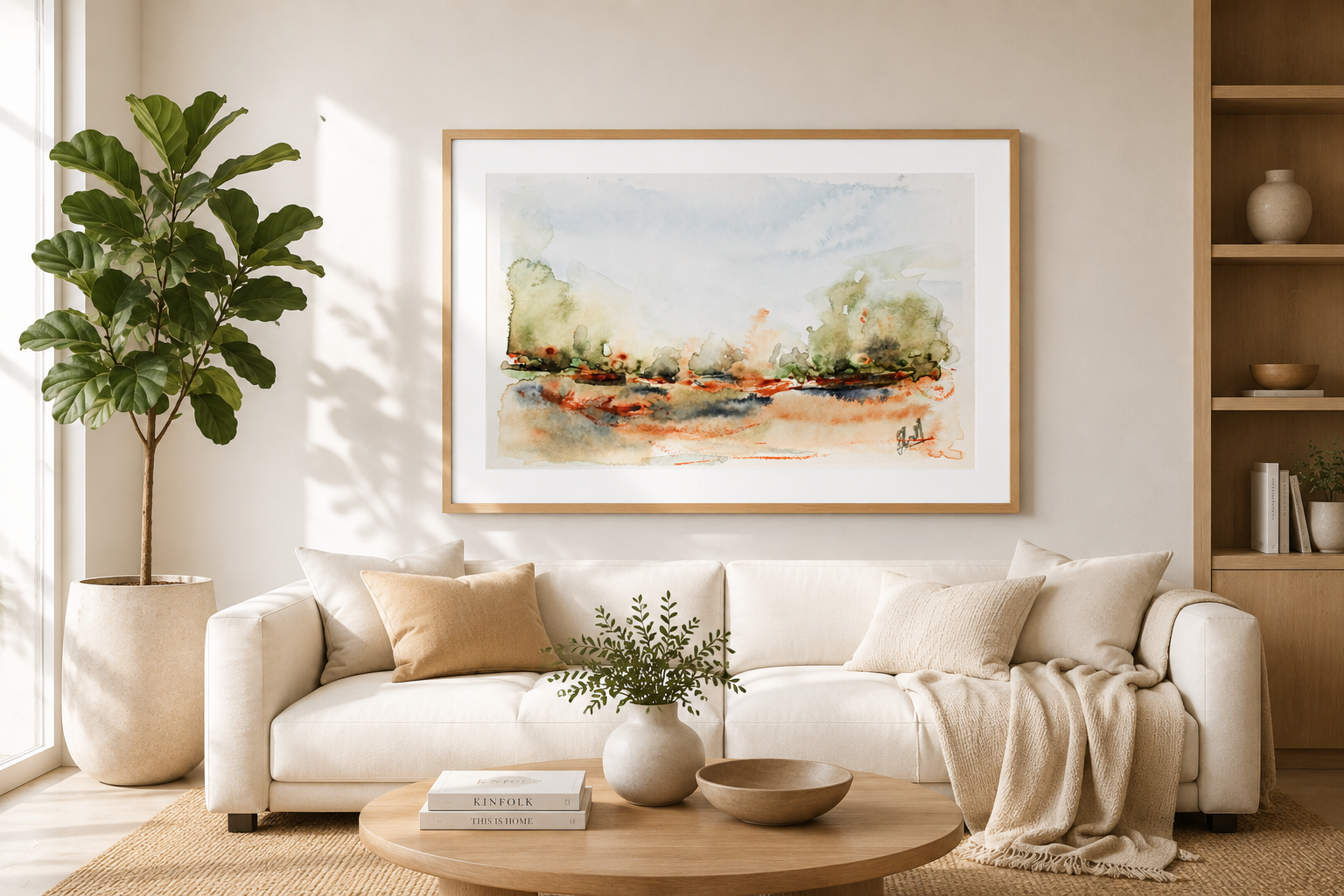 Landscape in warm lands
