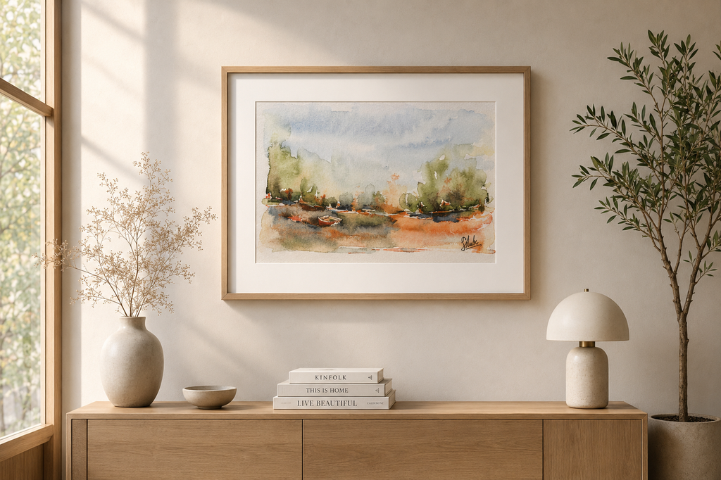 Landscape in warm lands