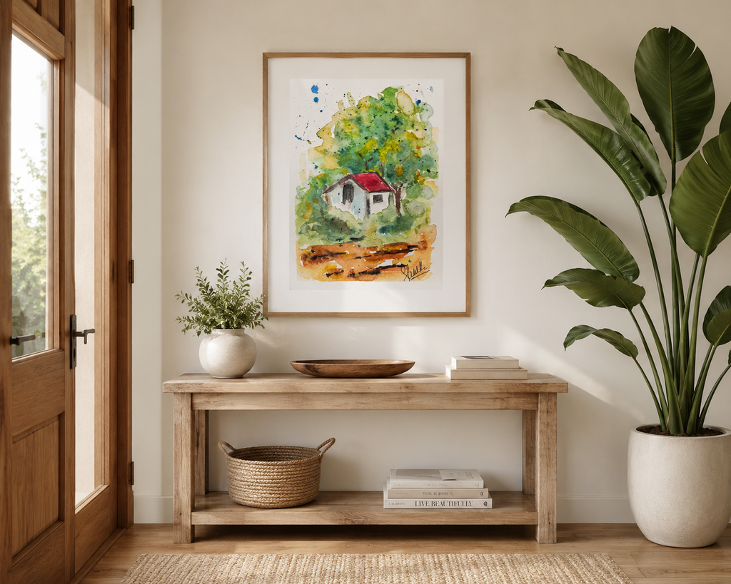Little house among the trees