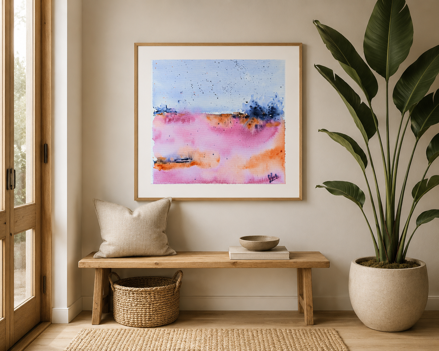 Pink landscape