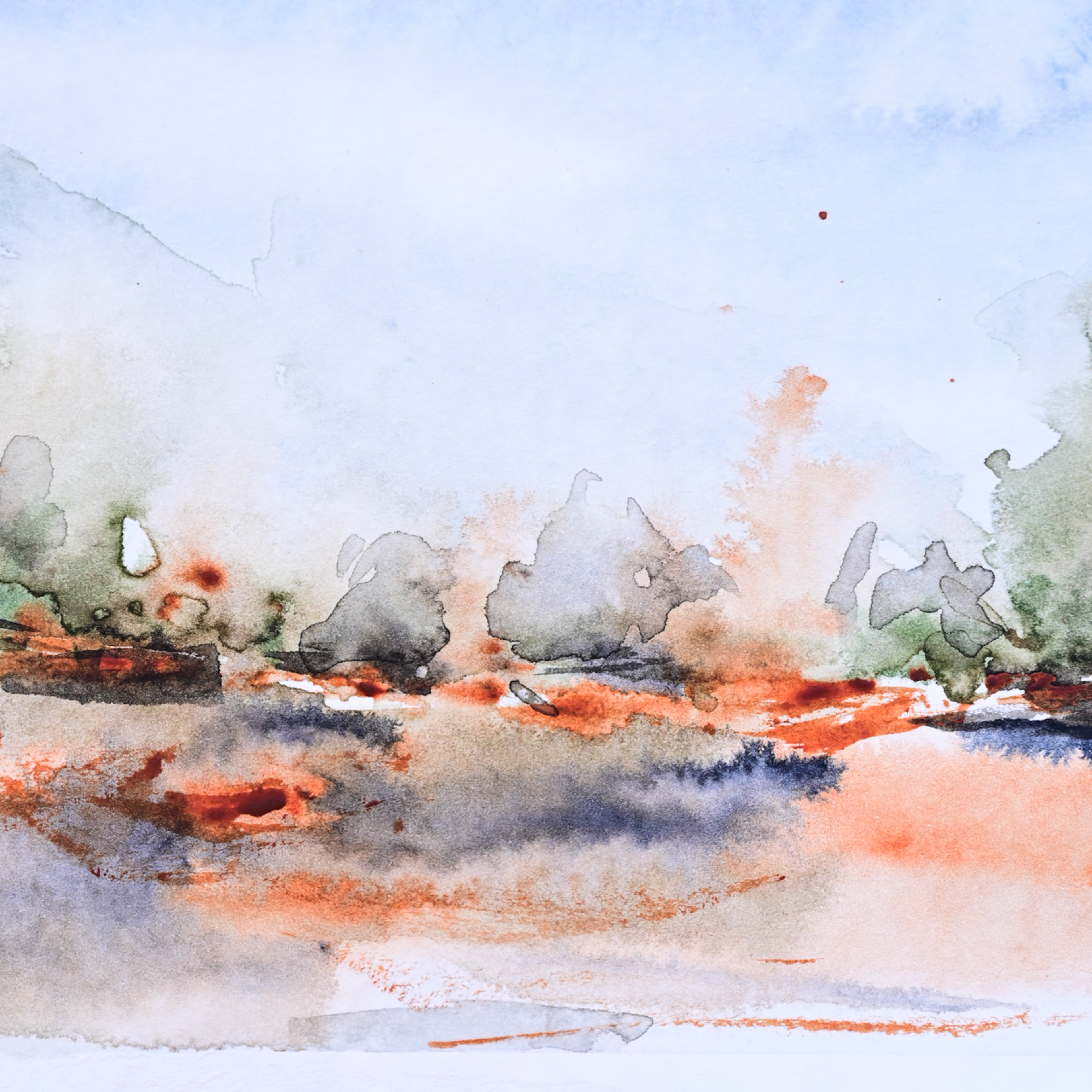 Landscape in warm lands