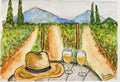 Vineyard Afternoon — Watercolor Printable Art