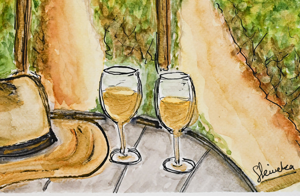 Vineyard Afternoon — Watercolor Printable Art