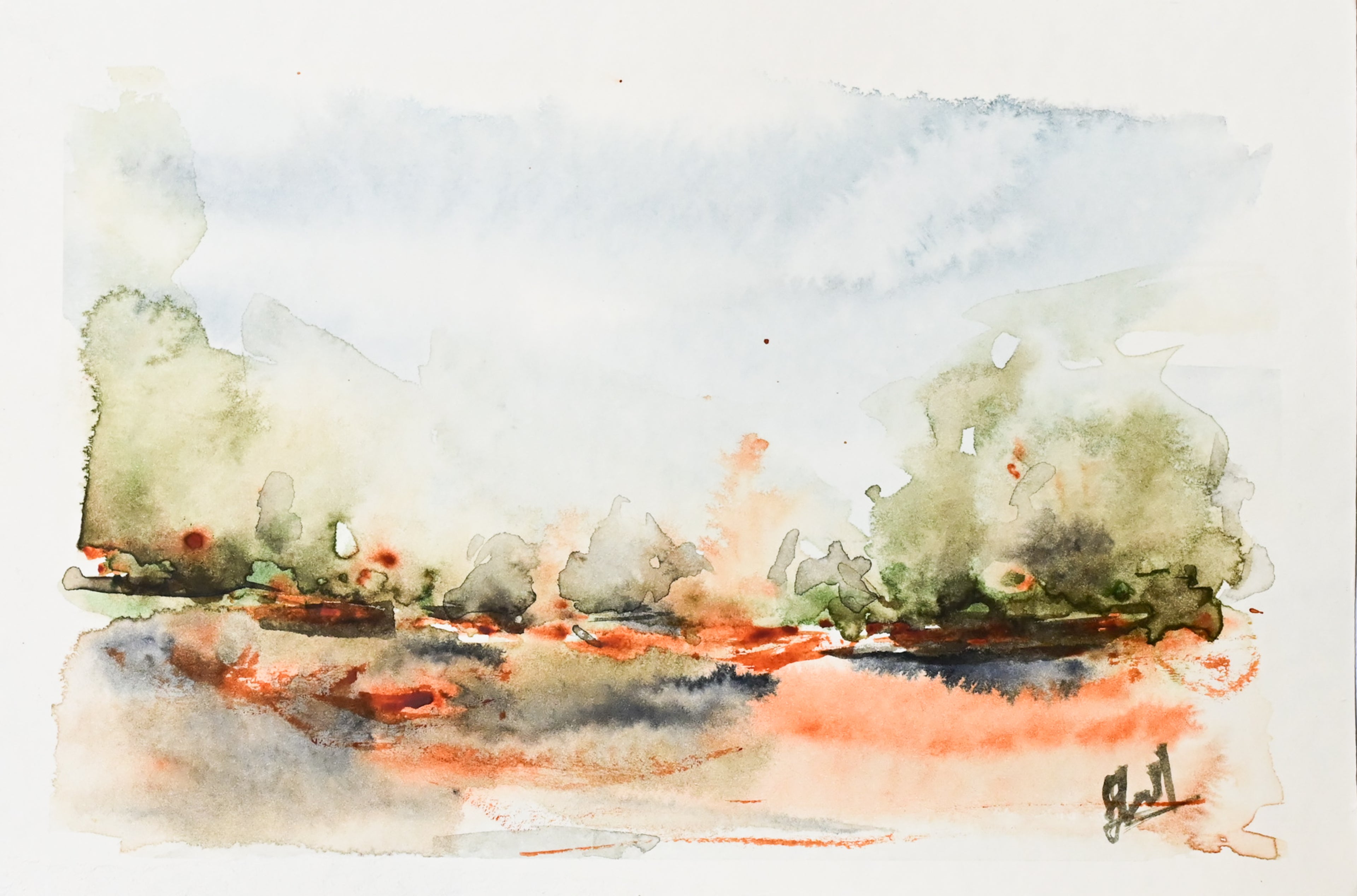 Landscape in warm lands