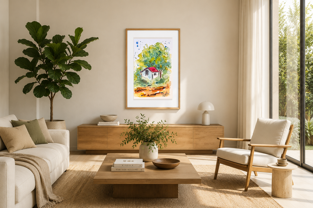 Little house among the trees