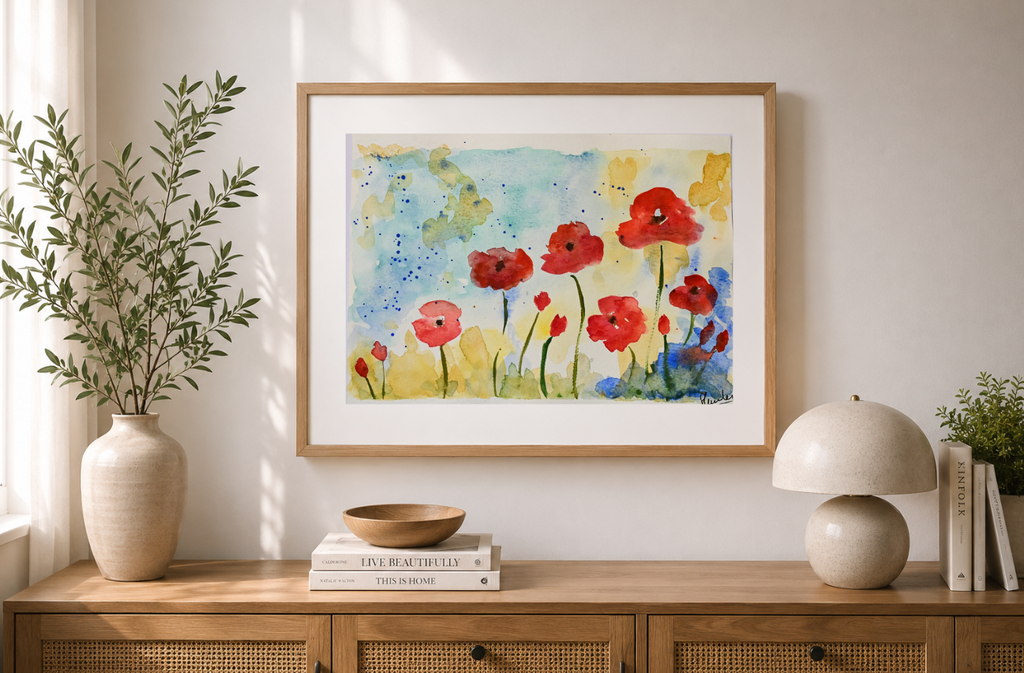 Poppies in the wind